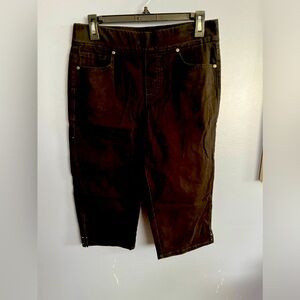 Gloria Vanderbilt Size 6 Black Pull On Avery Capri Preowned